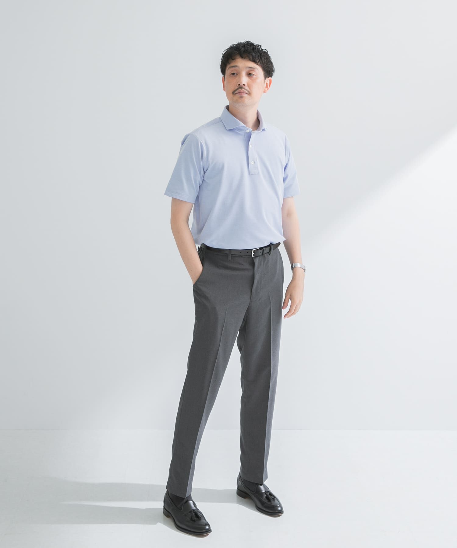 URBAN RESEARCH DOORS「『ｲｰｼﾞｰｹｱ/吸水速乾』LIFE STYLE TAILOR ｱﾙﾃｨﾏｾﾐﾜｲﾄﾞ半袖ﾌ」|シャツ・ブラウス|