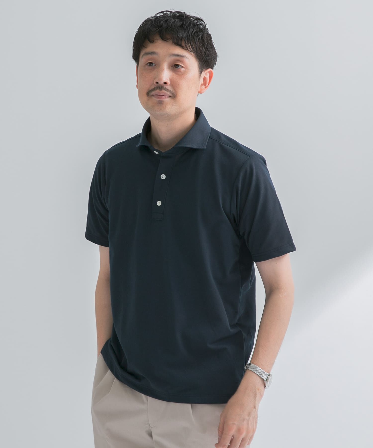 URBAN RESEARCH DOORS「『ｲｰｼﾞｰｹｱ/吸水速乾』LIFE STYLE TAILOR ｱﾙﾃｨﾏｾﾐﾜｲﾄﾞ半袖ﾌ」|シャツ・ブラウス|