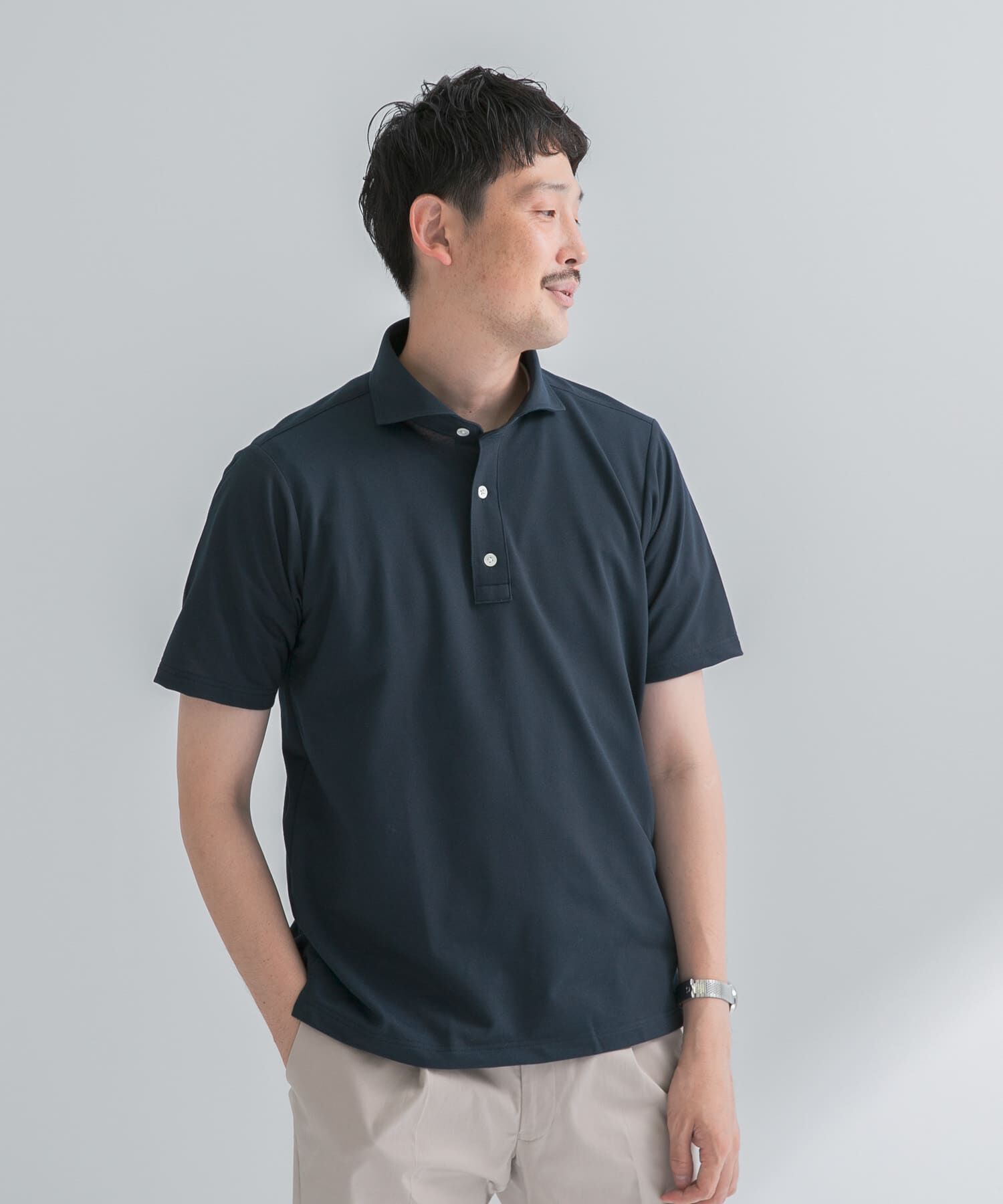 URBAN RESEARCH DOORS「『ｲｰｼﾞｰｹｱ/吸水速乾』LIFE STYLE TAILOR ｱﾙﾃｨﾏｾﾐﾜｲﾄﾞ半袖ﾌ」|シャツ・ブラウス|