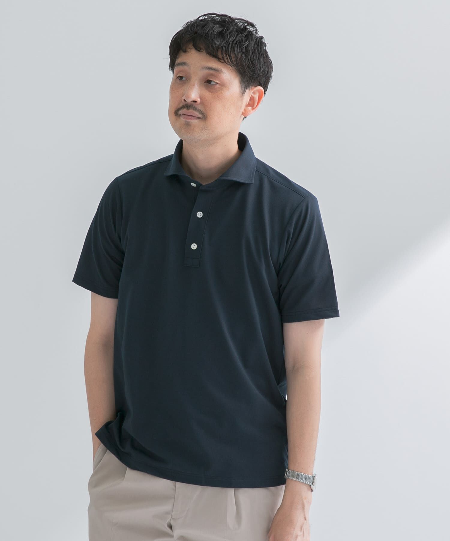 URBAN RESEARCH DOORS「『ｲｰｼﾞｰｹｱ/吸水速乾』LIFE STYLE TAILOR ｱﾙﾃｨﾏｾﾐﾜｲﾄﾞ半袖ﾌ」|シャツ・ブラウス|