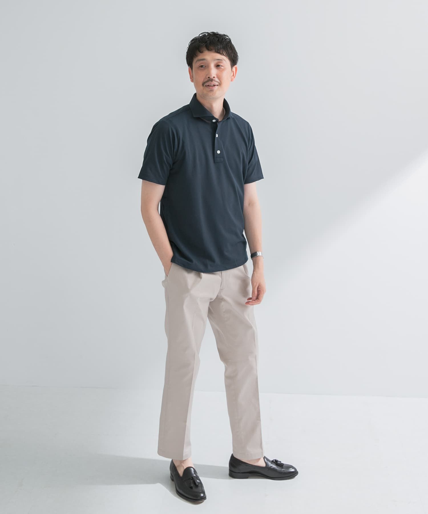 URBAN RESEARCH DOORS「『ｲｰｼﾞｰｹｱ/吸水速乾』LIFE STYLE TAILOR ｱﾙﾃｨﾏｾﾐﾜｲﾄﾞ半袖ﾌ」|シャツ・ブラウス|