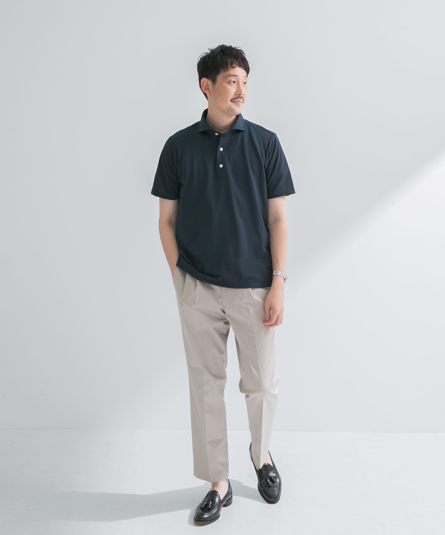 URBAN RESEARCH DOORS「『ｲｰｼﾞｰｹｱ/吸水速乾』LIFE STYLE TAILOR ｱﾙﾃｨﾏｾﾐﾜｲﾄﾞ半袖ﾌ」|シャツ・ブラウス|