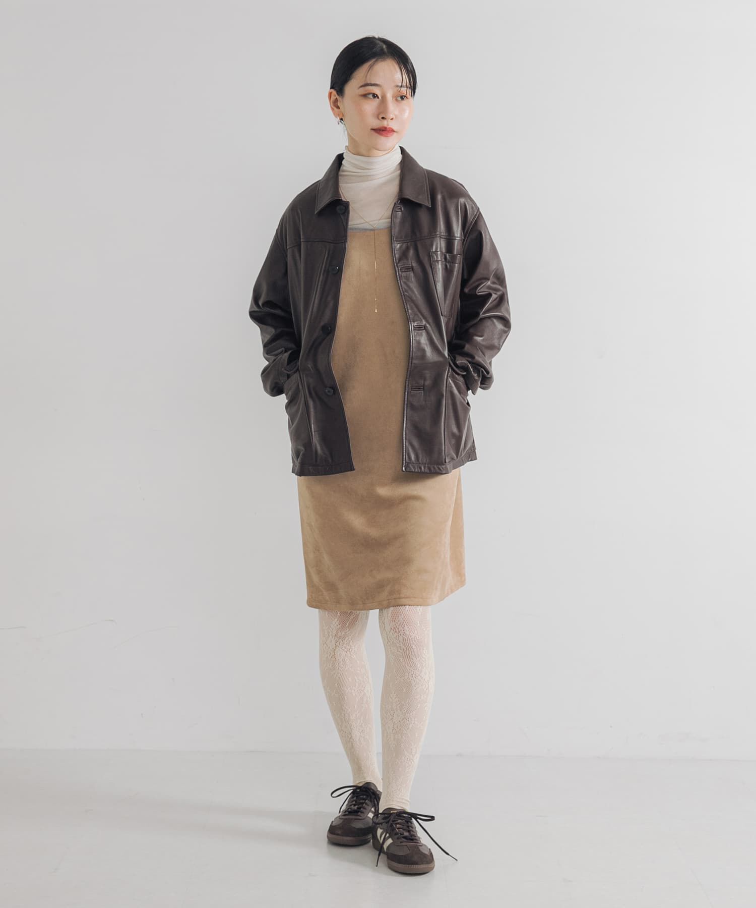 URBAN RESEARCH「スウェードライクミニワンピース」|ワンピース|