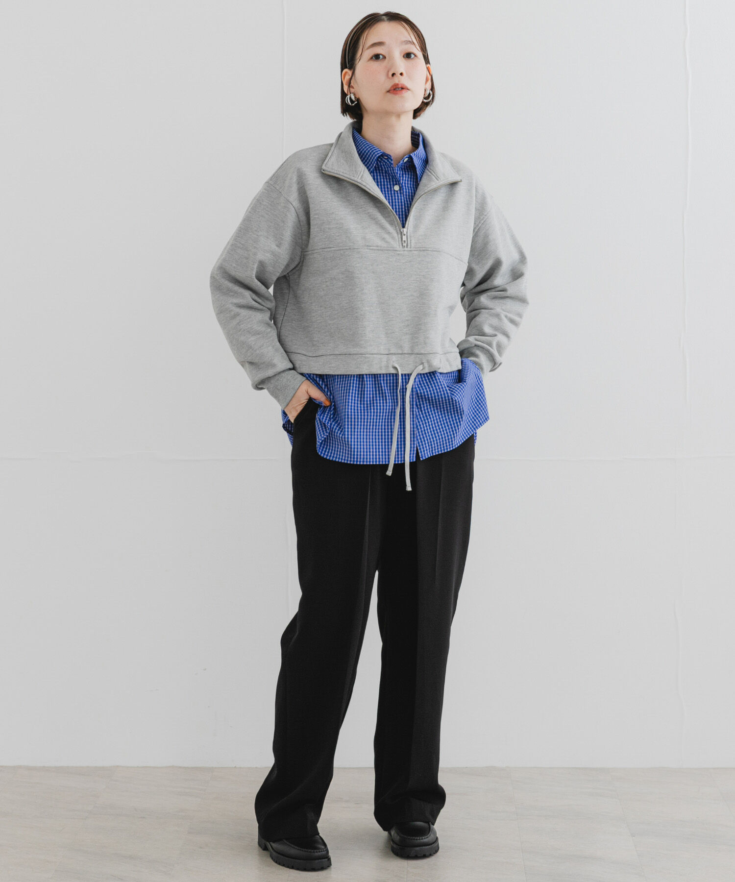 URBAN RESEARCH ROSSO「F by ROSSO　ハーフジップスウェット」|スウェット・ジャージ|