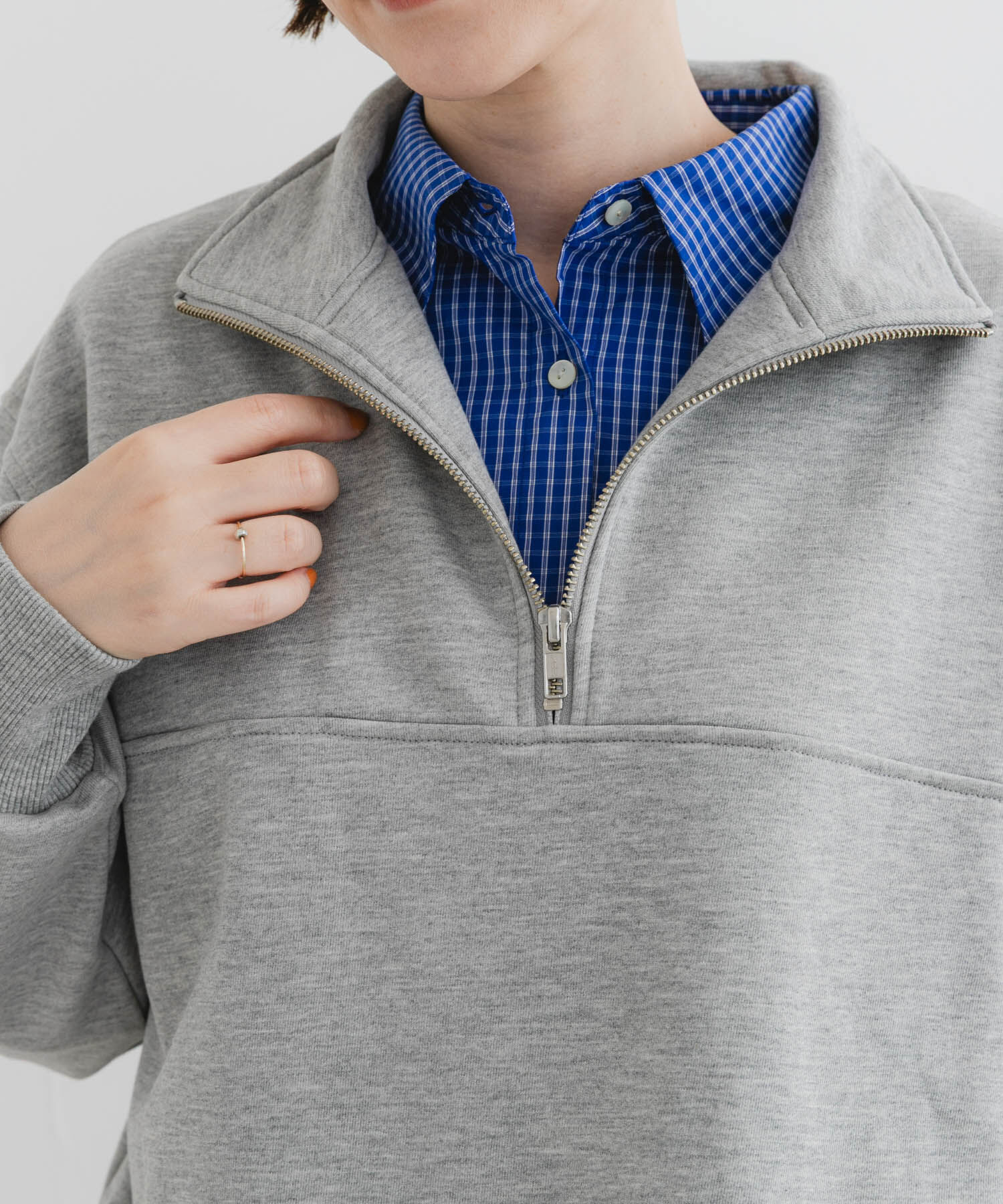 URBAN RESEARCH ROSSO「F by ROSSO　ハーフジップスウェット」|スウェット・ジャージ|