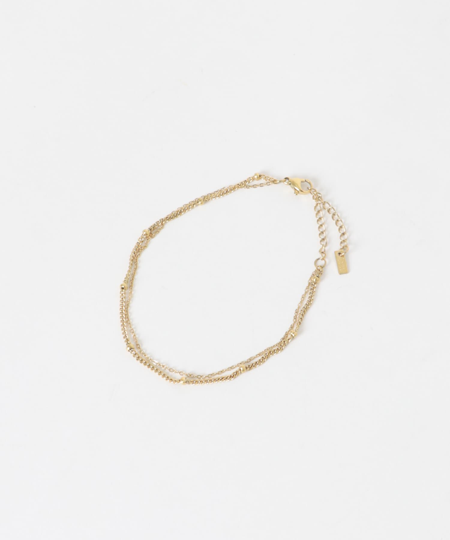 SMELLY「ステンレスダブルチェーンブレスレット」|ブレスレット・バングル|