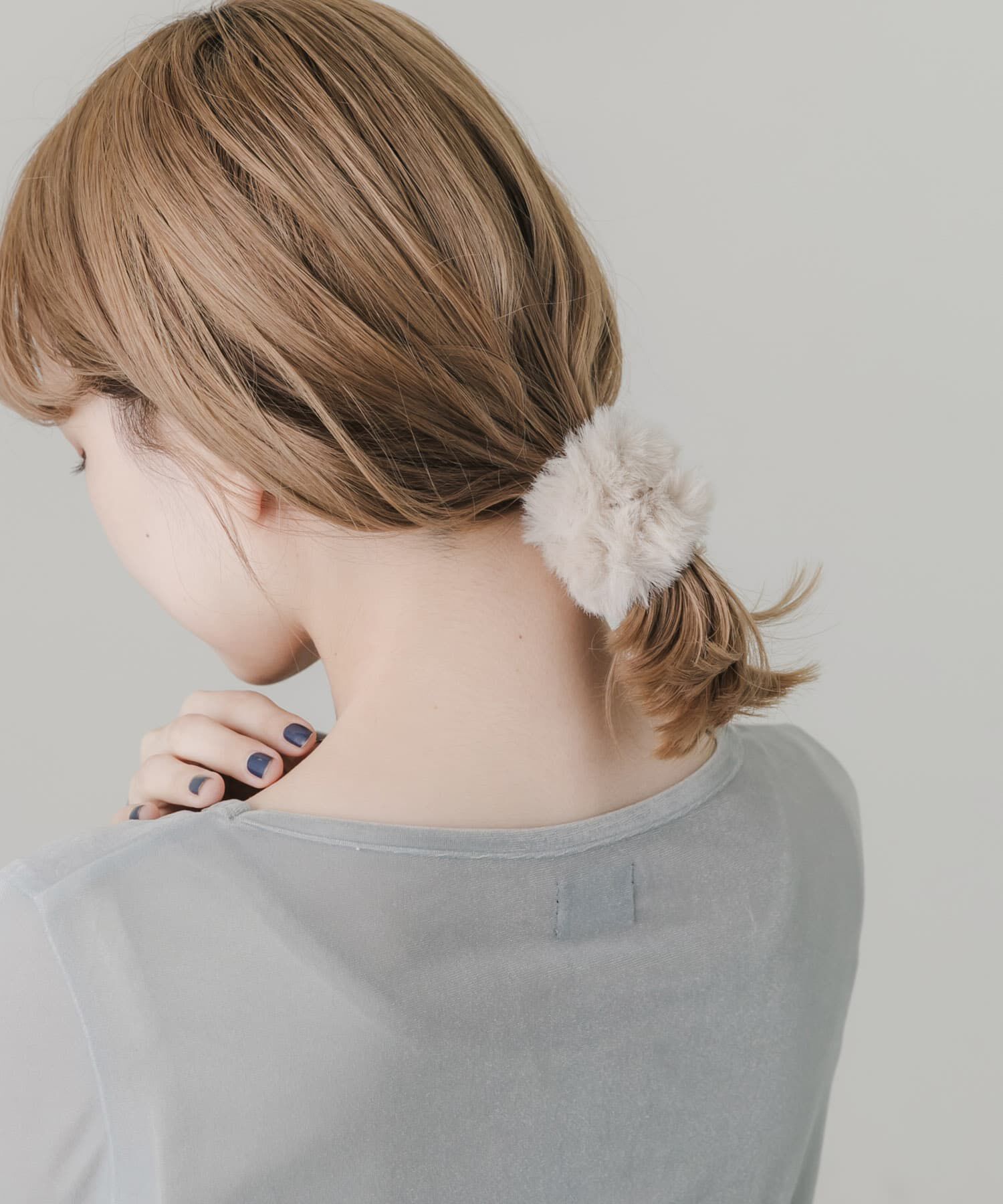 SMELLY「ニットファー3セットシュシュ」|ヘアゴム・シュシュ|