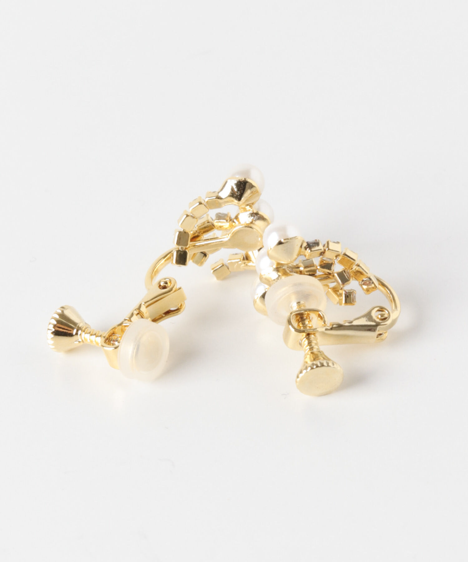 SMELLY「パールビジューフリンジイヤリング」|イヤリング|