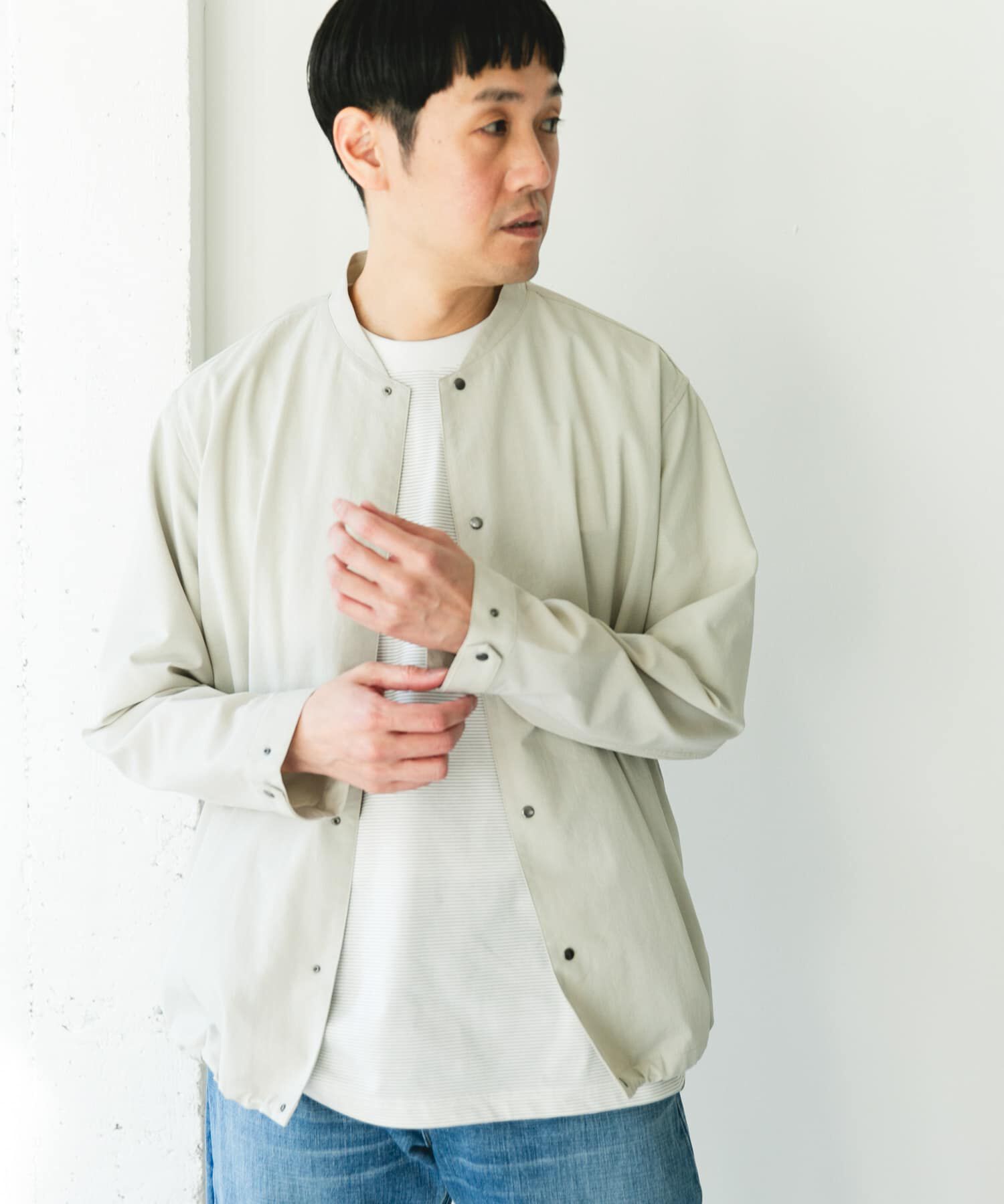 URBAN RESEARCH DOORS「『ｲｰｼﾞｰｹｱ/速乾/UVｶｯﾄ』ｸｲｯｸﾄﾞﾗｲ ﾉｰｶﾗｰﾗｲﾄﾌ  」|ブルゾン・スタジャン|