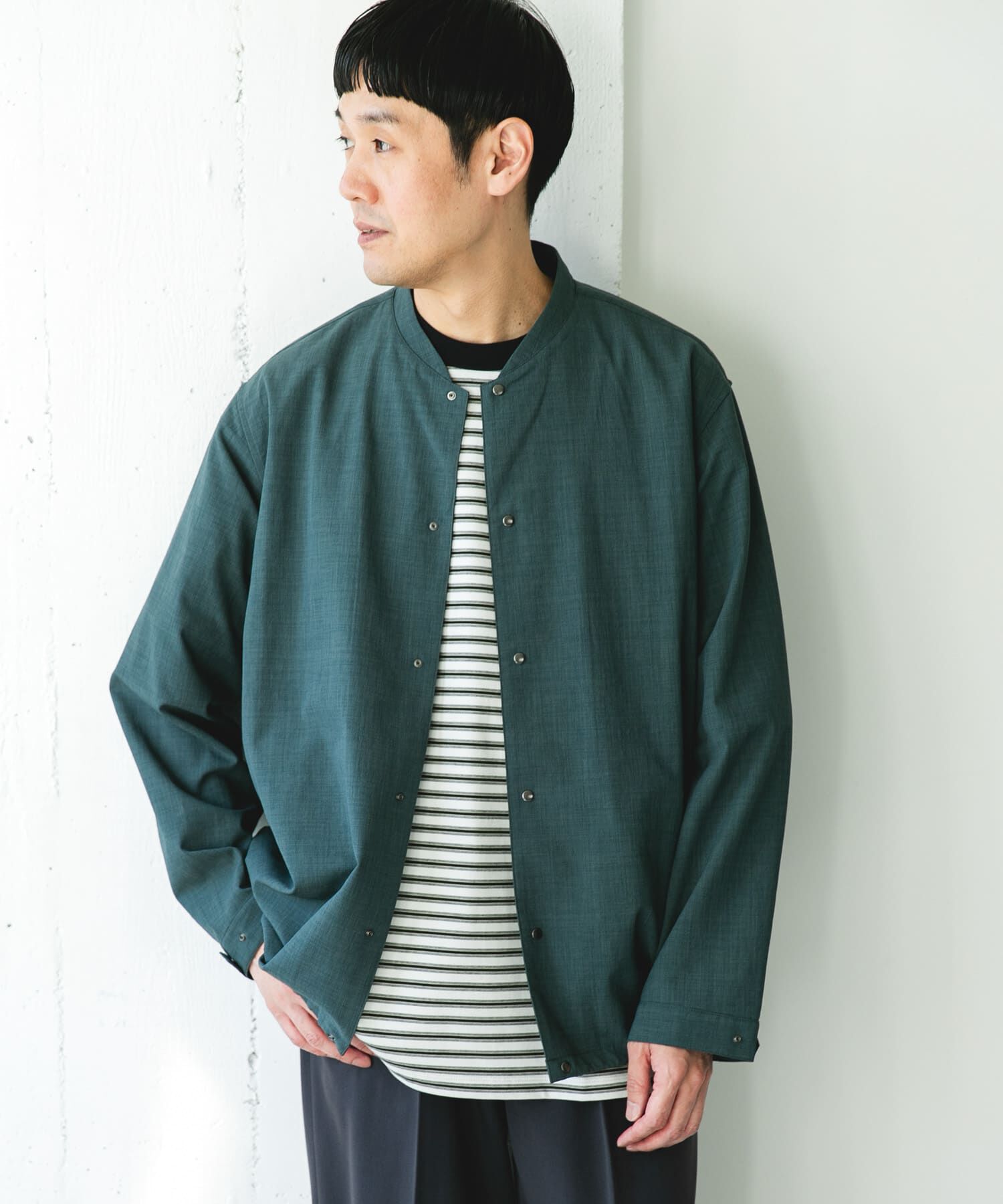 URBAN RESEARCH DOORS「『ｲｰｼﾞｰｹｱ/速乾/UVｶｯﾄ』ｸｲｯｸﾄﾞﾗｲ ﾉｰｶﾗｰﾗｲﾄﾌ  」|ブルゾン・スタジャン|