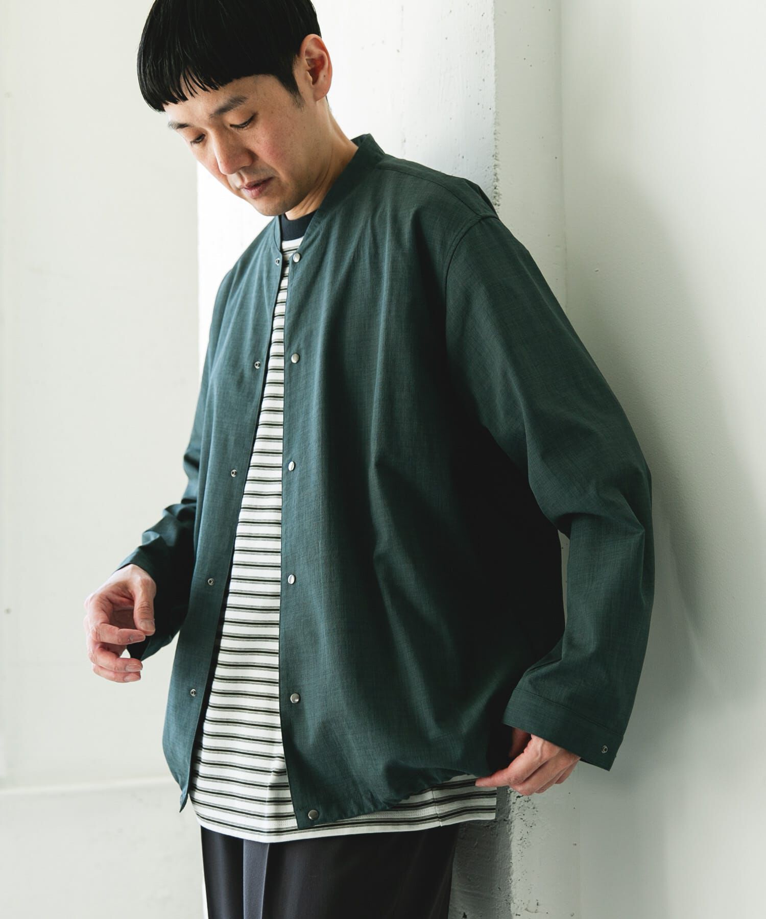 URBAN RESEARCH DOORS「『ｲｰｼﾞｰｹｱ/速乾/UVｶｯﾄ』ｸｲｯｸﾄﾞﾗｲ ﾉｰｶﾗｰﾗｲﾄﾌ  」|ブルゾン・スタジャン|