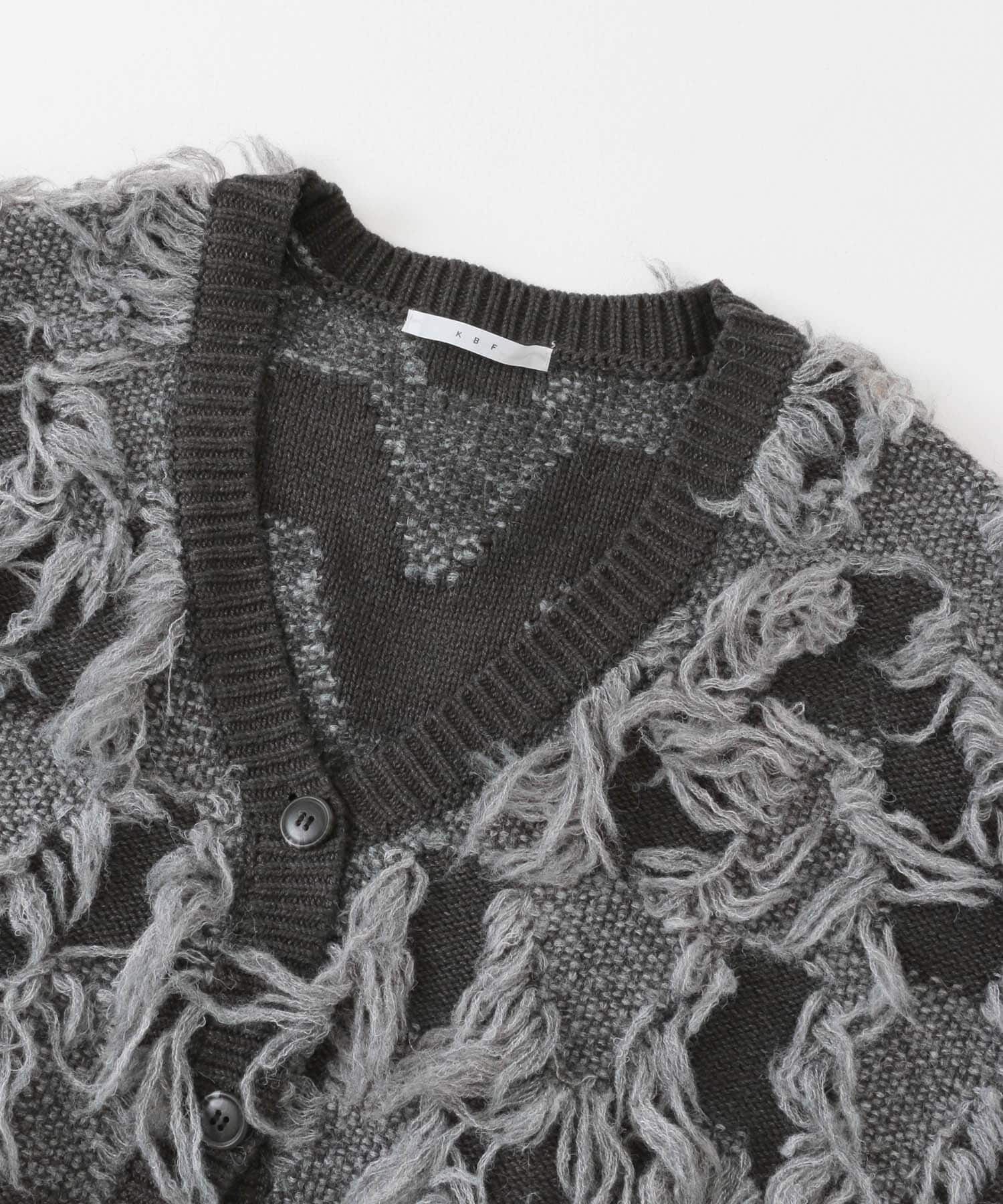  「ジャガードフリンジカーディガン」|カーディガン|