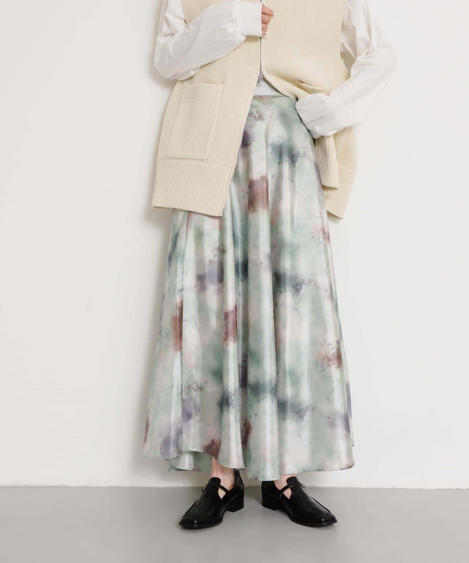 SENSE OF PLACE by URBAN RESEARCH「ボカシプリントロングスカート」|スカート|