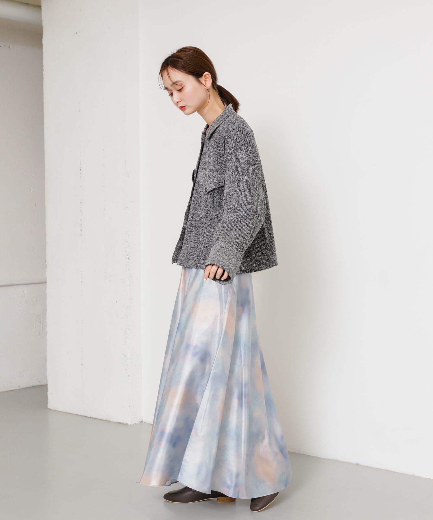 SENSE OF PLACE by URBAN RESEARCH「ボカシプリントロングスカート」|スカート|