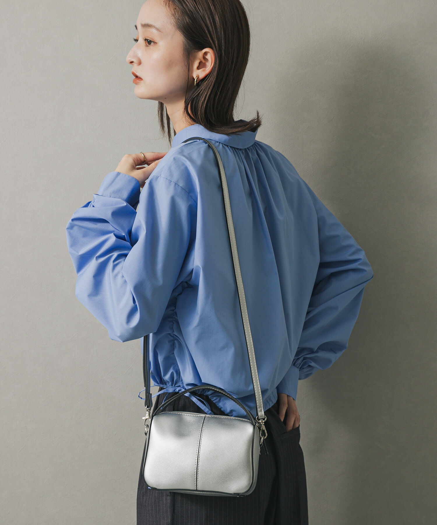 SENSE OF PLACE by URBAN RESEARCH「『防汚』2WAYセンターシームプチショルダーバッグ」|ハンドバッグ|