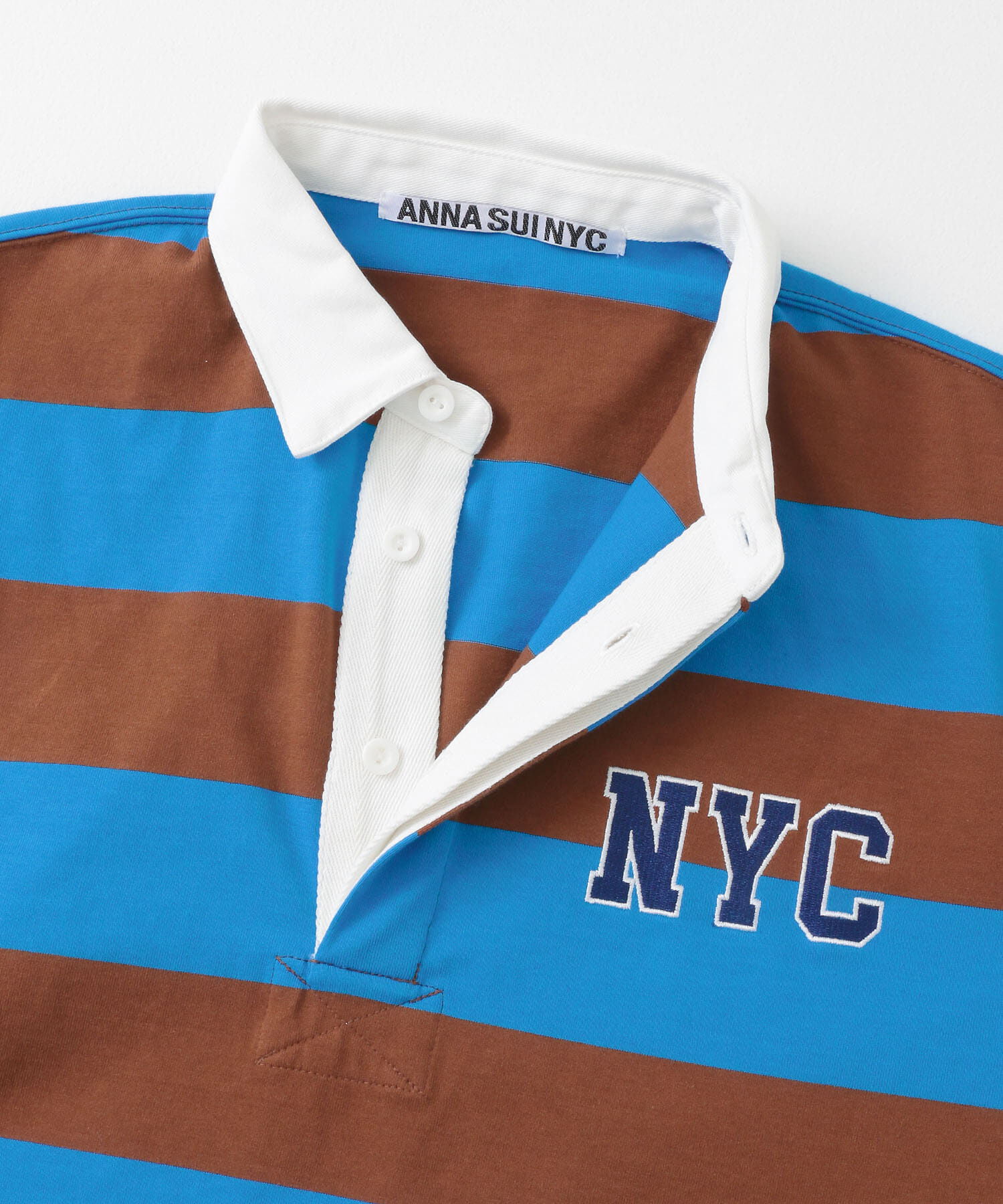 SENSE OF PLACE by URBAN RESEARCH「ANNA SUI NYC　マルチカラーラガーポロシャツ」|ポロシャツ|