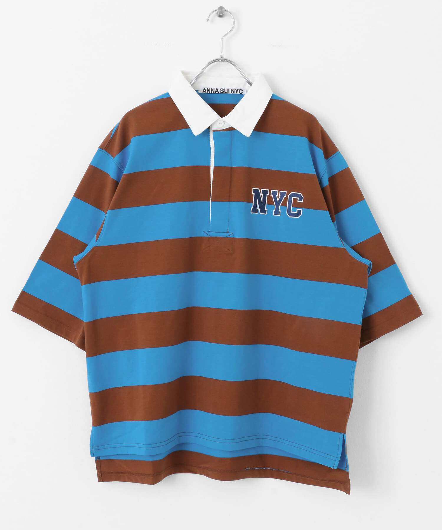 SENSE OF PLACE by URBAN RESEARCH「ANNA SUI NYC　マルチカラーラガーポロシャツ」|ポロシャツ|