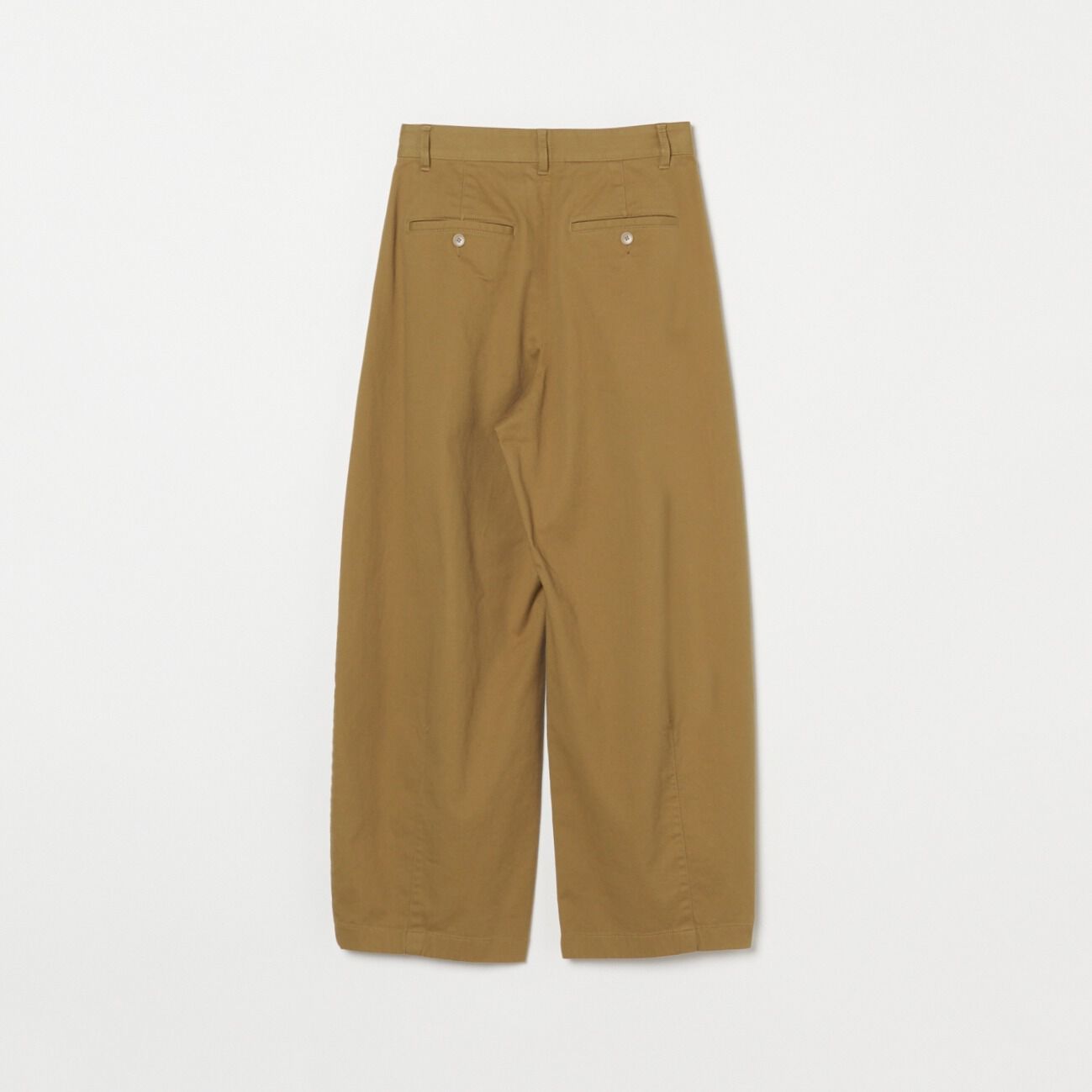 HELIOPOLE「HELIOPOLE COTTON TWILL CURVY TUCK PANTS」|チノ|