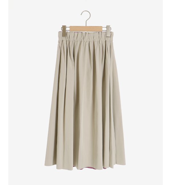  「リバーシブルタフタギャザースカート」|スカート|