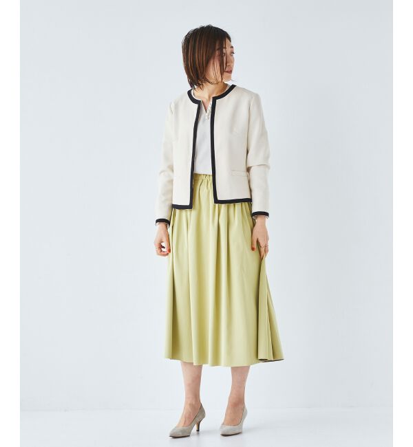  「リバーシブルタフタギャザースカート」|スカート|