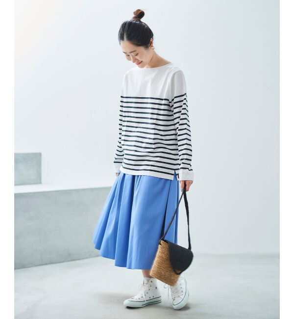  「リバーシブルタフタギャザースカート」|スカート|