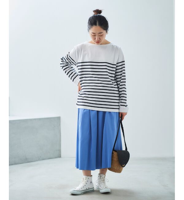  「リバーシブルタフタギャザースカート」|スカート|