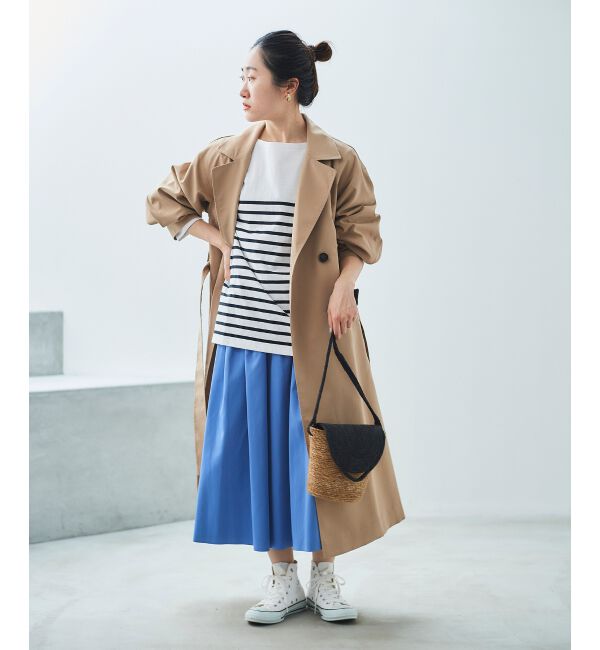  「リバーシブルタフタギャザースカート」|スカート|