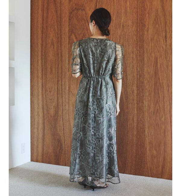 le.coeur blanc「シャーリングスリーブレースドレス」|ドレス|