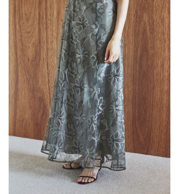 le.coeur blanc「シャーリングスリーブレースドレス」|ドレス|