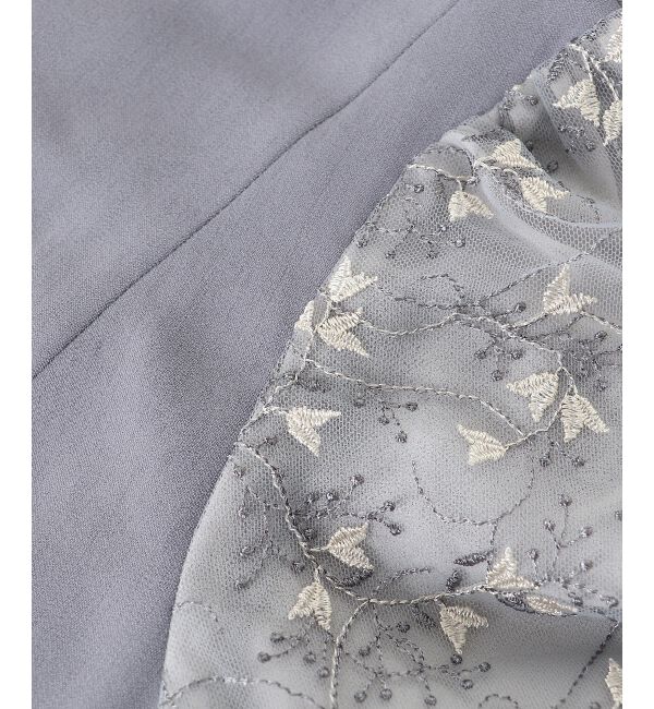 le.coeur blanc「スリーブエンブロイダリードレス」|ドレス|