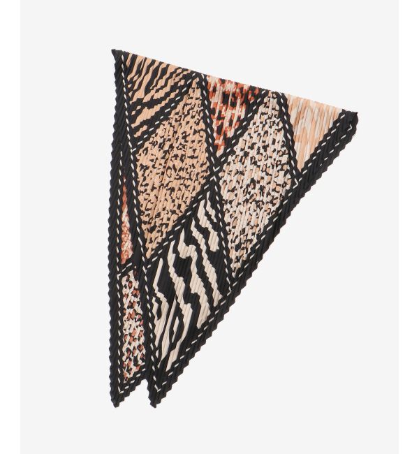  「《WEB限定アイテム》アニマルプリントプリーツスカーフ」|バンダナ・スカーフ|