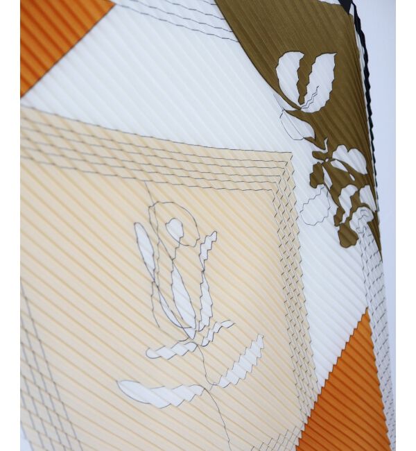  「《WEB限定アイテム》パネルフラワープリーツスカーフ」|バンダナ・スカーフ|