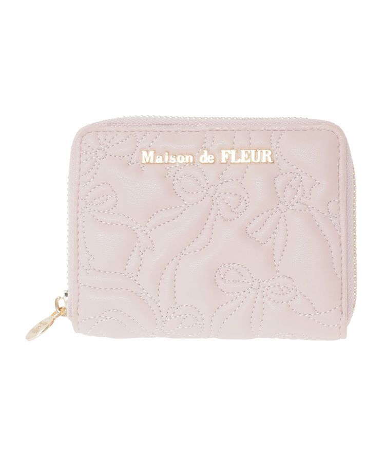 Maison de FLEUR「リボンキルティングフラグメントケース」|財布|