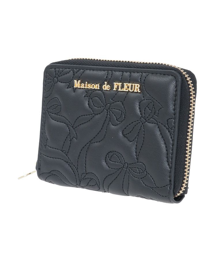 Maison de FLEUR「リボンキルティングフラグメントケース」|財布|