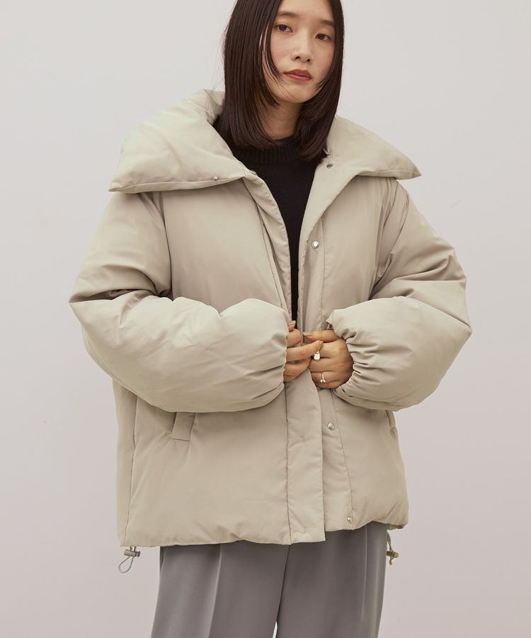 AMERICAN HOLIC「襟付き中綿ブルゾン」|その他|Light beige