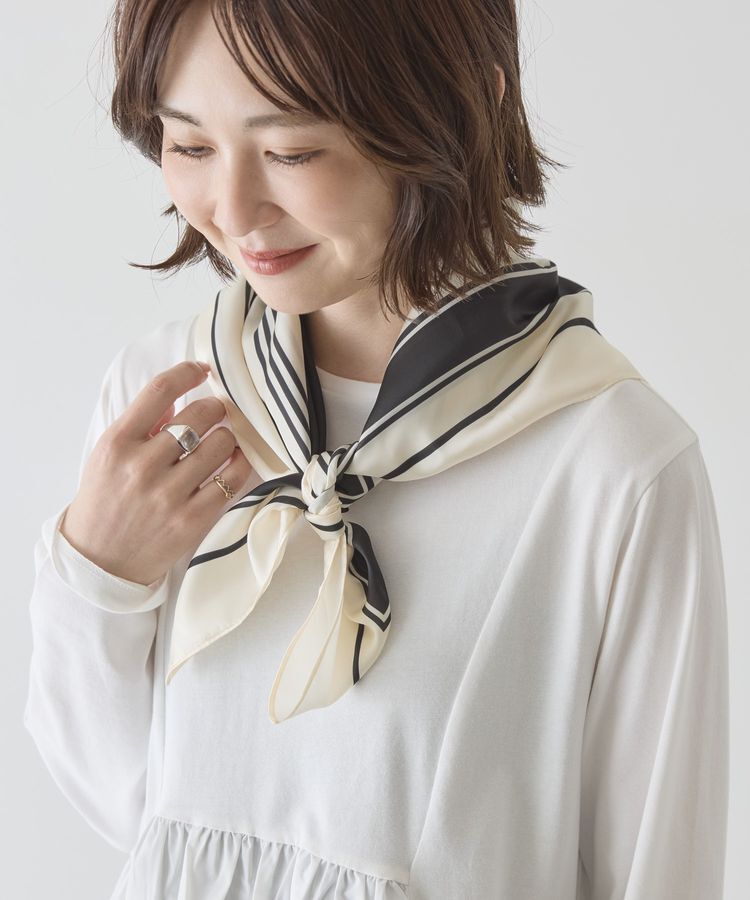 AMERICAN HOLIC「スクエア柄スカーフ」|バンダナ・スカーフ|Black