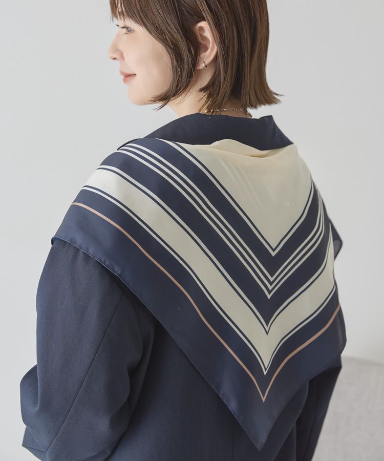 AMERICAN HOLIC「スクエア柄スカーフ」|バンダナ・スカーフ|Navy