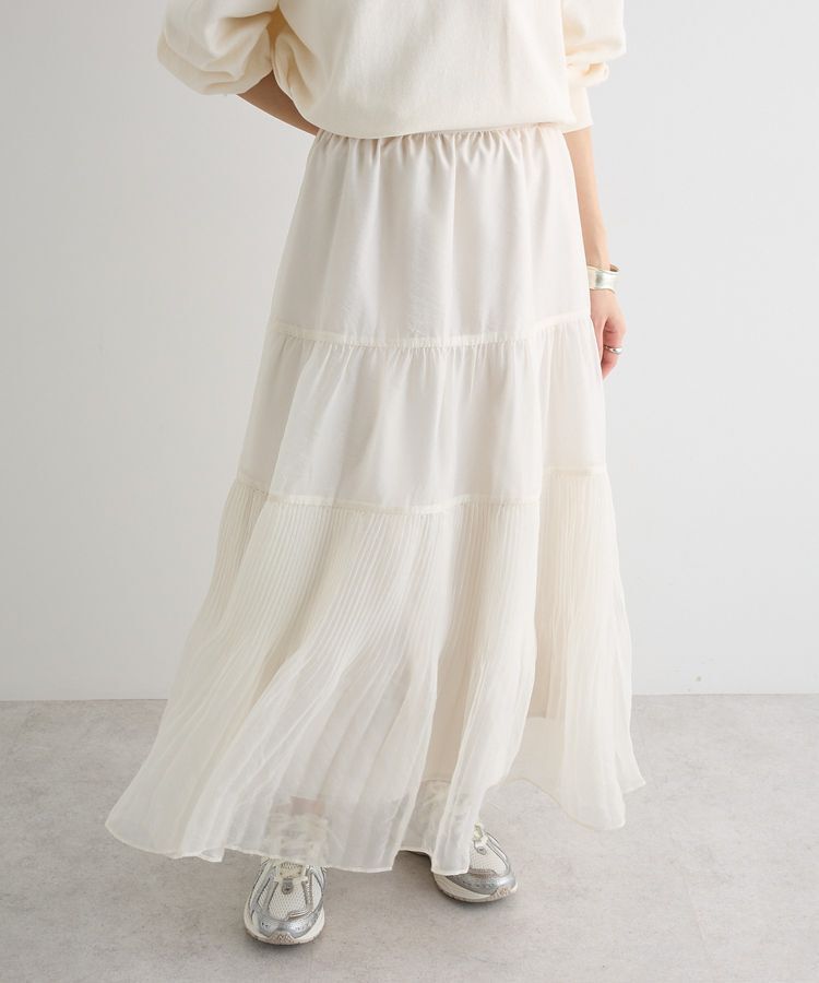 AnriettMusee「エアリーティアードスカート」|スカート|