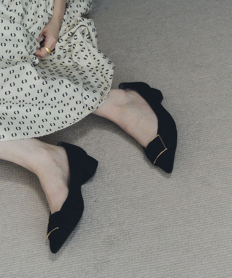 YECCA VECCA「バックルローヒールパンプス」|パンプス|