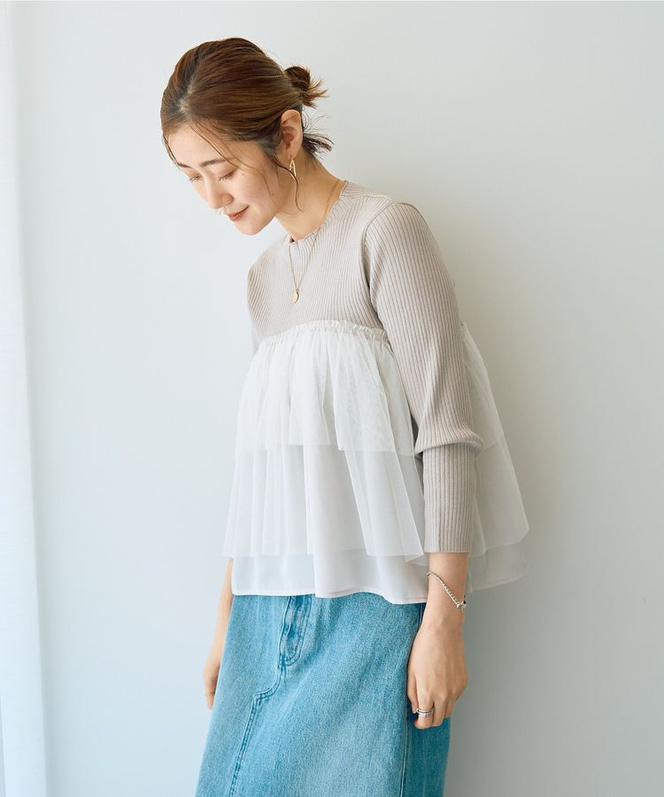 YECCA VECCA「ベアドッキングニット」|ニット・セーター|