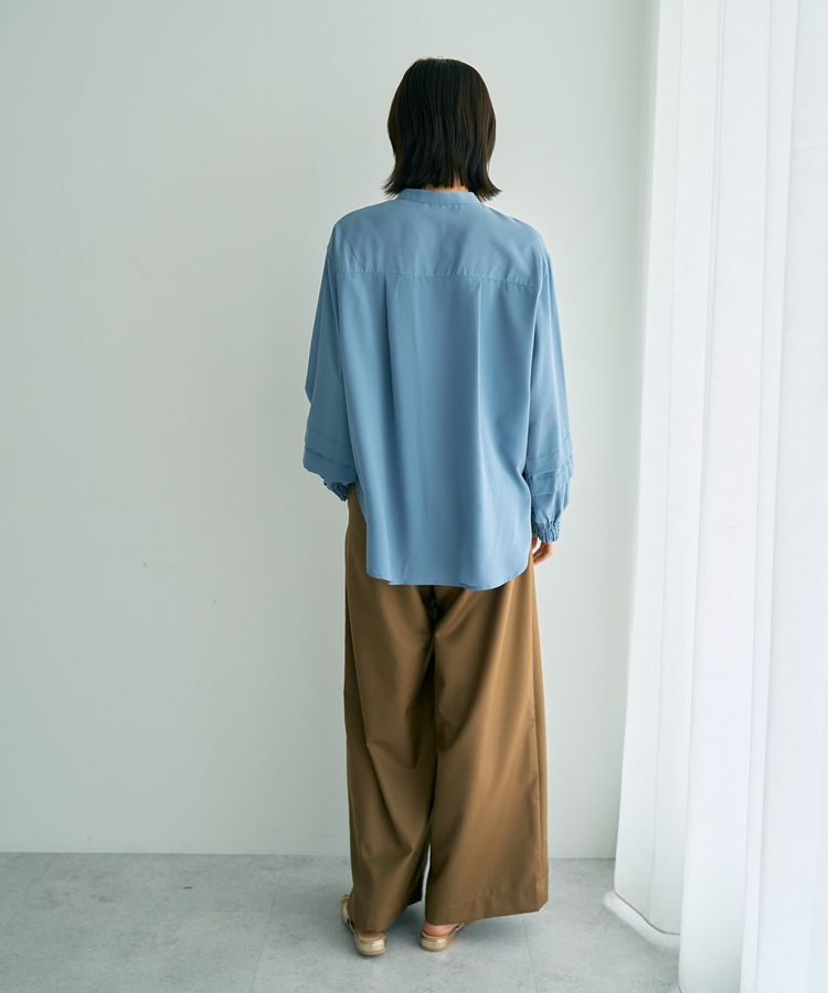 YECCA VECCA「2way裾アレンジパール釦ブラウス」|シャツ・ブラウス|