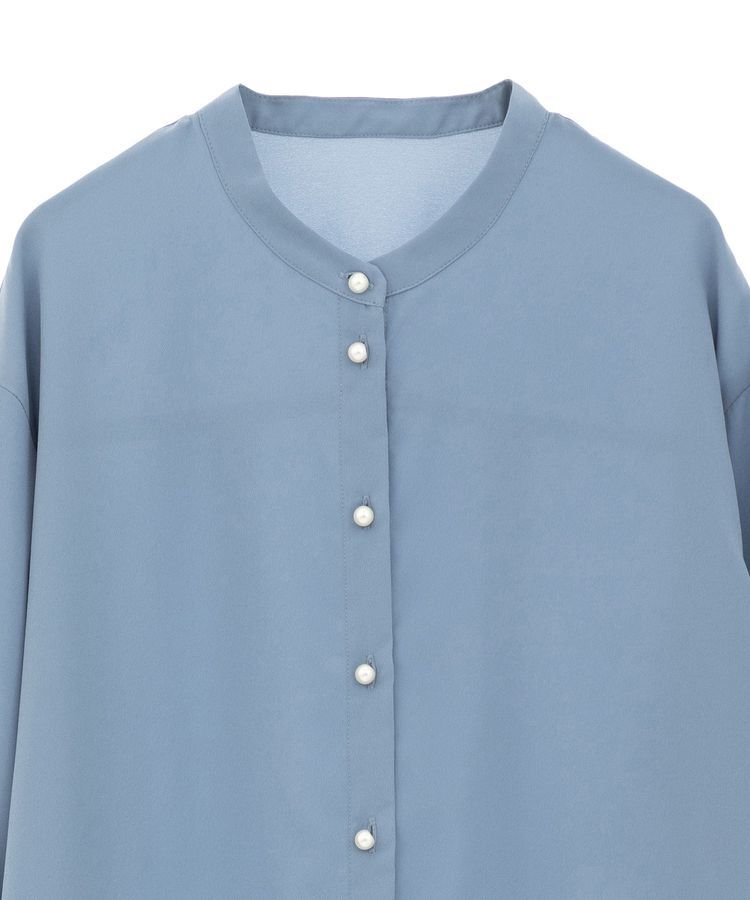 YECCA VECCA「2way裾アレンジパール釦ブラウス」|シャツ・ブラウス|