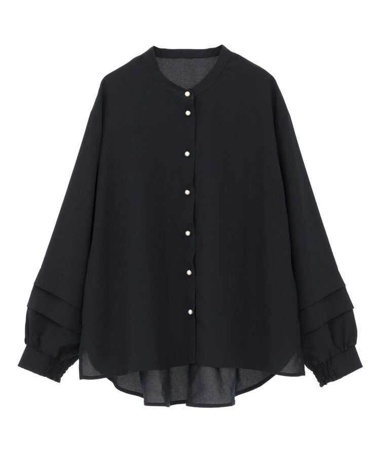 YECCA VECCA「2way裾アレンジパール釦ブラウス」|シャツ・ブラウス|