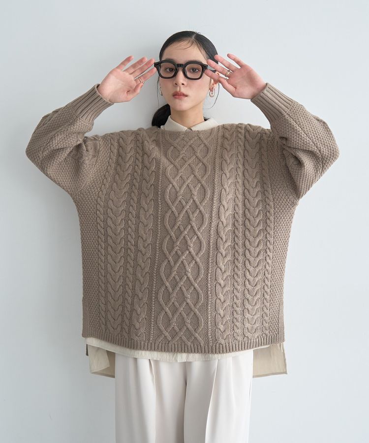 YECCA VECCA「ケーブルニット」|ニット・セーター|