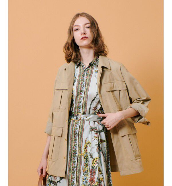 allureville「シャンブレーミリタリーブルゾン」|ブルゾン・スタジャン|