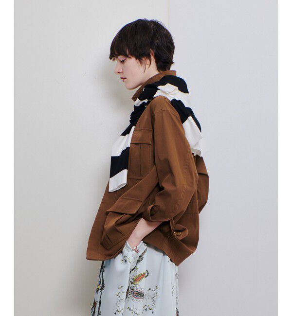 allureville「シャンブレーミリタリーブルゾン」|ブルゾン・スタジャン|