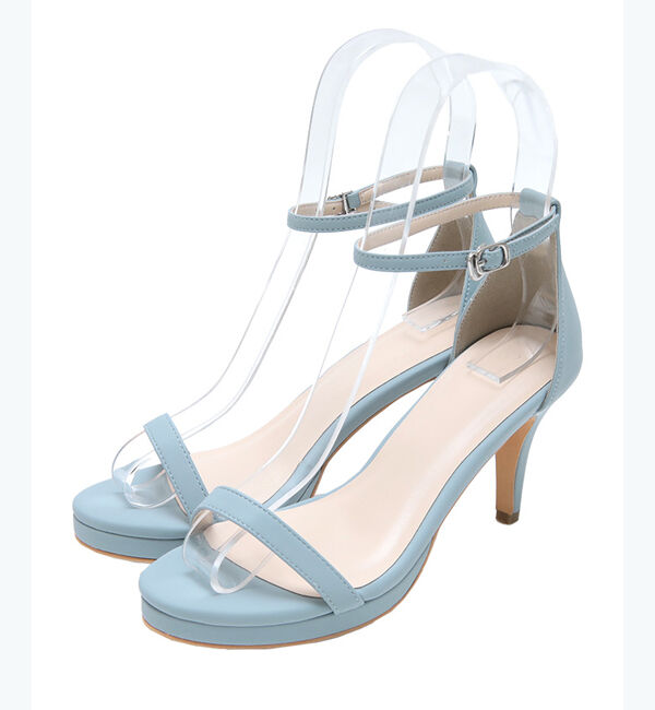 ur's「アンクルストラップヒールサンダル」|サンダル|ブルー
