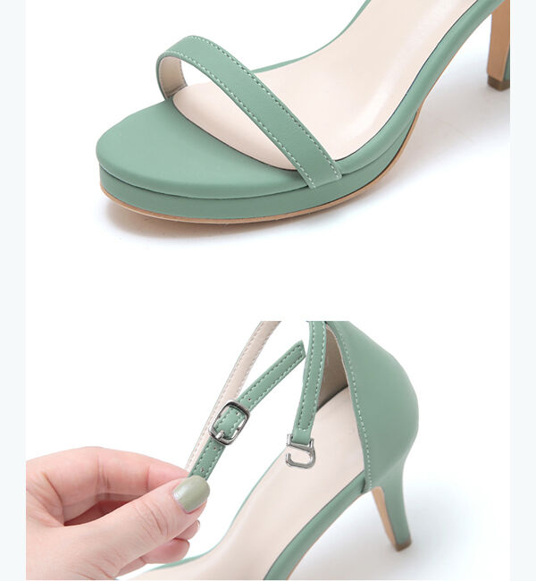 ur's「アンクルストラップヒールサンダル」|サンダル|