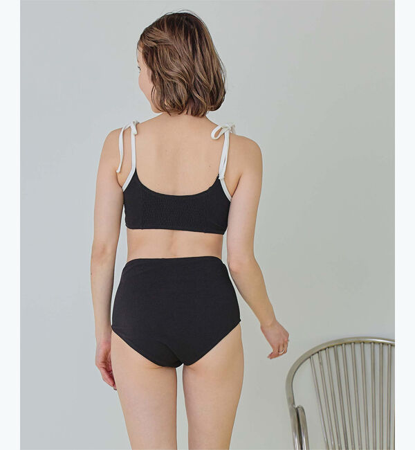 SEA DRESS「パイピングデザインハイウエストビキニ/水着」|ビキニ|