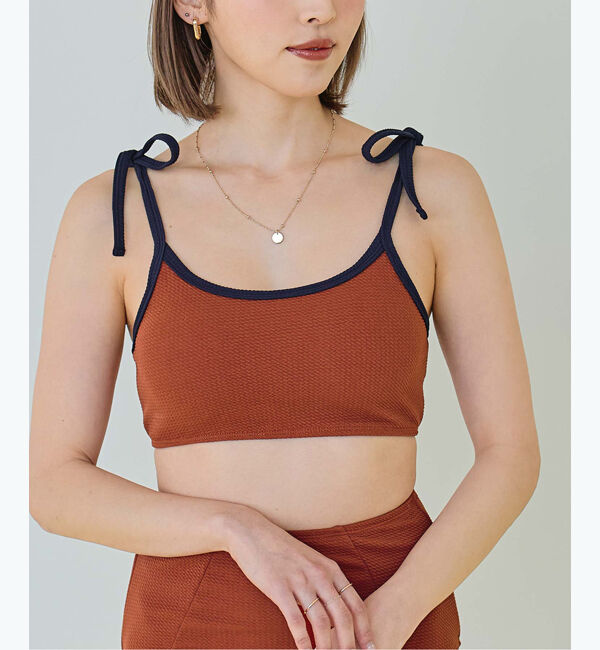 SEA DRESS「パイピングデザインハイウエストビキニ/水着」|ビキニ|